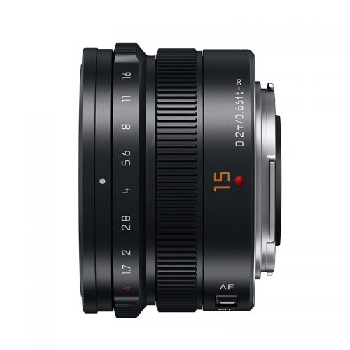 Panasonic LEICA DG SUMMILUX 15mm f/1.7 ASPH. Zwart