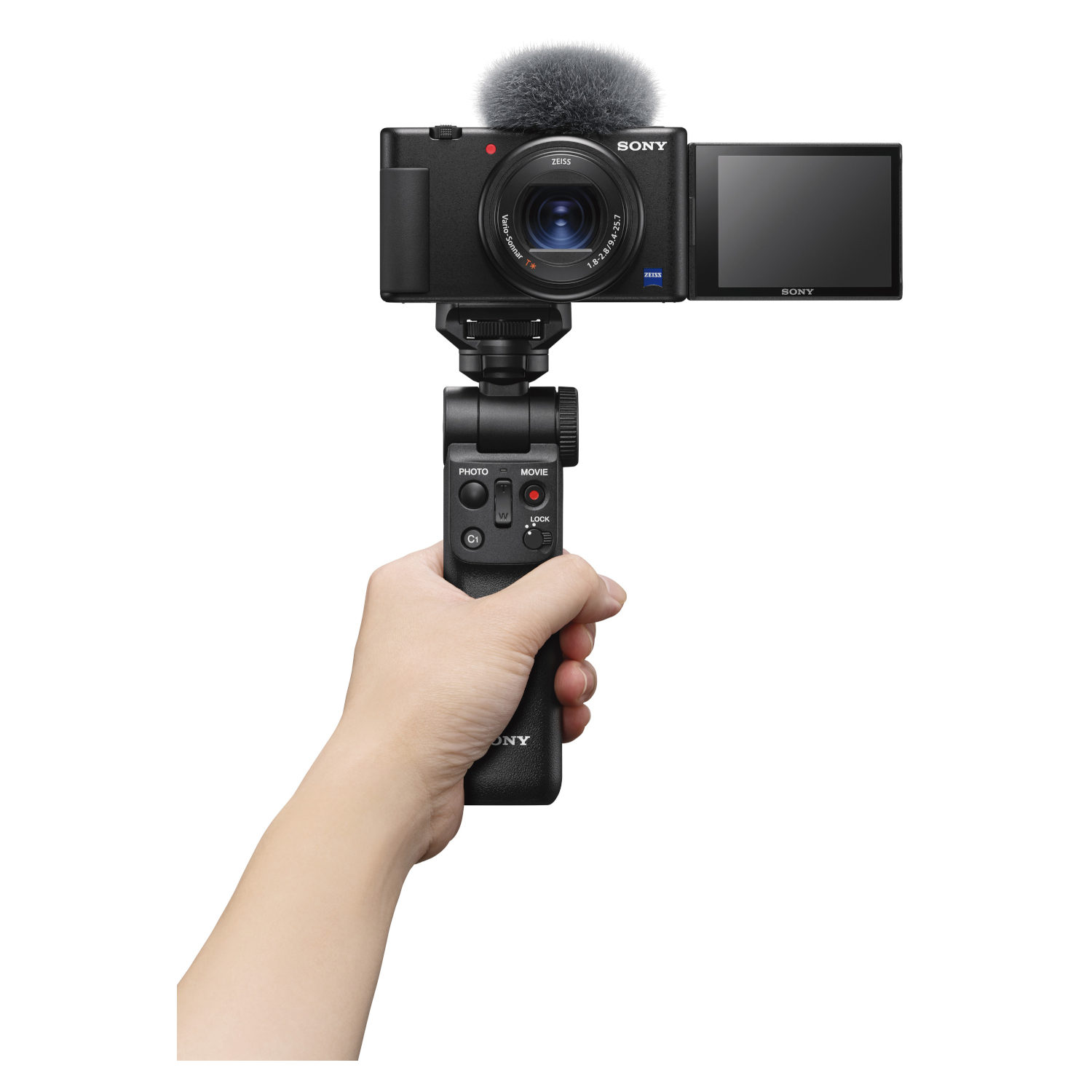 Sony ZV1 Vlog Camera + Handgreep met draadloze afstandsbediening GP-VPT2BT  - Ringfoto Meppel