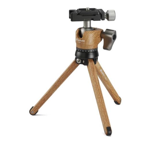 Leofoto MT-01 Mini statief met LH-25 balhoofd Hout
