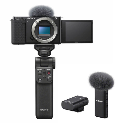 Sony ZV-E10 + 10-18mm + GP-VPT2BT + ECM-W2BT microfoon