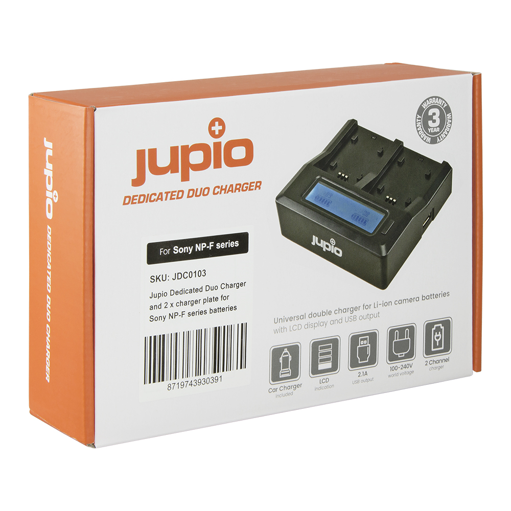 Jupio Dedicated Duo Charger for Sony NP-FXXX series (L-Series) - Ringfoto  Meppel