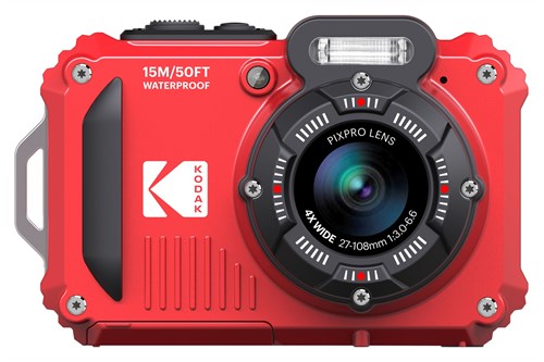 Kodak Kodak Waterproof WPZ2 rood 4x ZOOM, WiFi + extra accu + 16GB