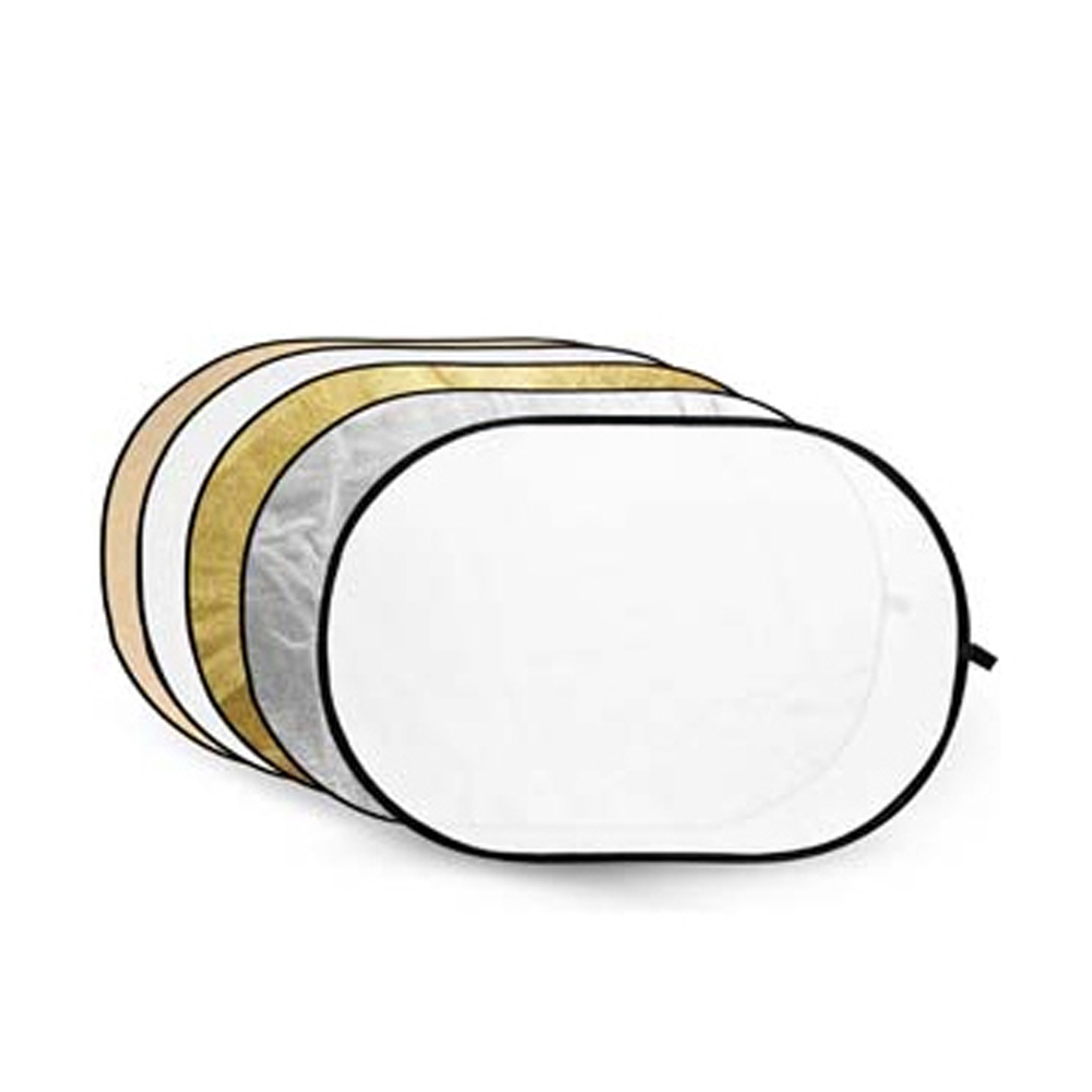 Godox 5 in 1 Goud, Zilver, Soft Gold, Wit, Transparant Reflector disc - 60x90cm