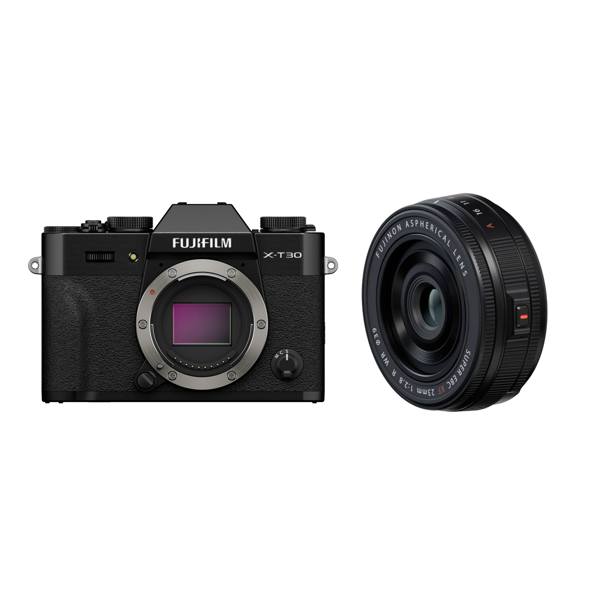 Fujifilm X-T30 III Body - Zwart + XF 23mm f/2.8 R
