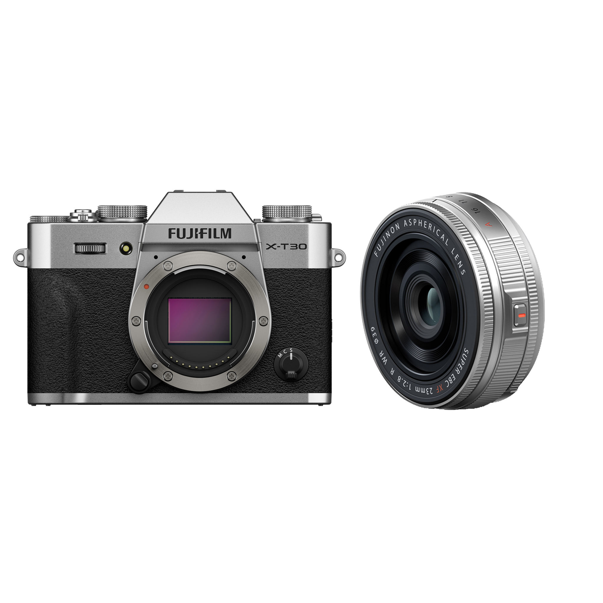 Fujifilm X-T30 III Body - Zilver + XF 23mm f/2.8 R