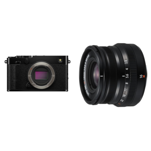 Fujifilm X-E5 Zwart Body + XF 16mm f/2.8 R WR Zwart