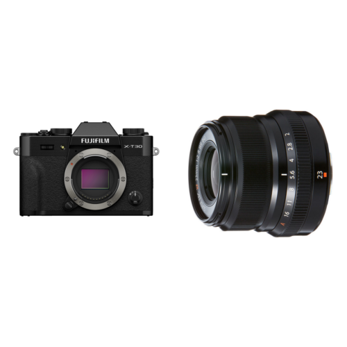 Fujifilm X-T30 III Body - Zwart + XF 23mm f/2.0 WR Zwart
