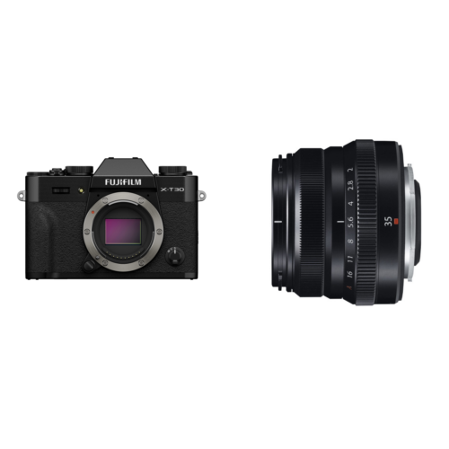 Fujifilm X-T30 III Body - Zwart + XF 35mm f/2.0 WR Zwart