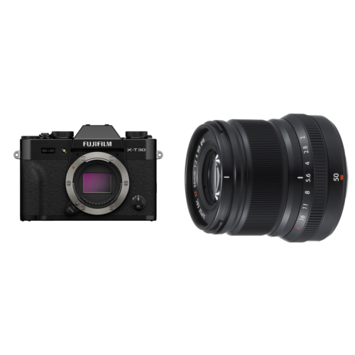 Fujifilm X-T30 III Body - Zwart + XF 50mm f/2.0 WR Zwart