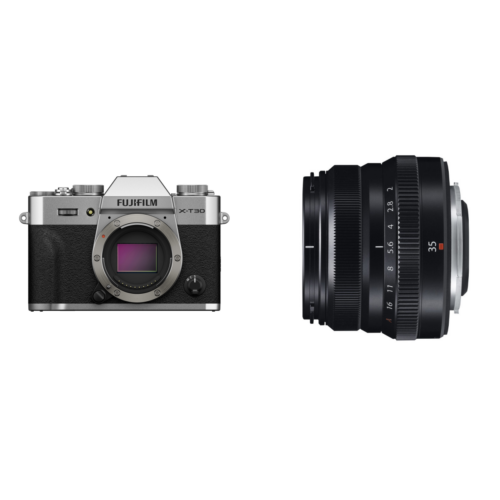 Fujifilm X-T30 III Body - Zilver + XF 35mm f/2.0 WR Zwart