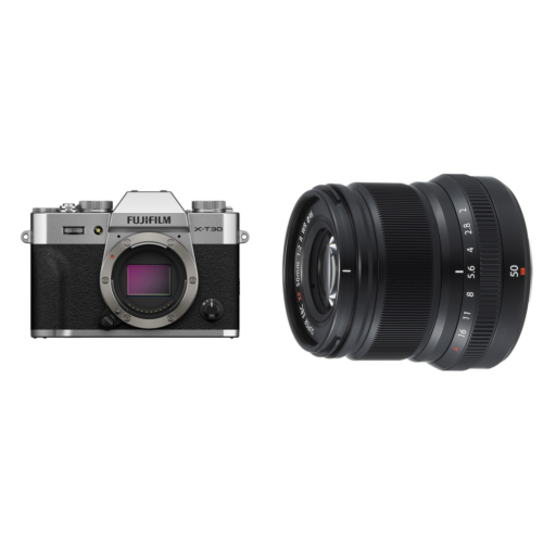 Fujifilm X-T30 III Body - Zilver + XF 50mm f/2.0 WR Zwart