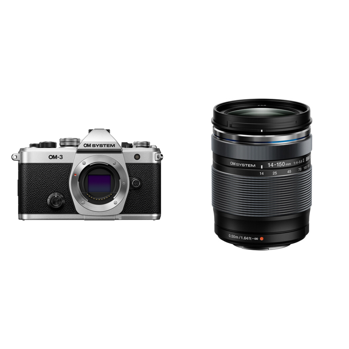 OM System OM-3 Body + M.ZUIKO DIGITAL 14-150mm f/4.0-5.6 II Zwart