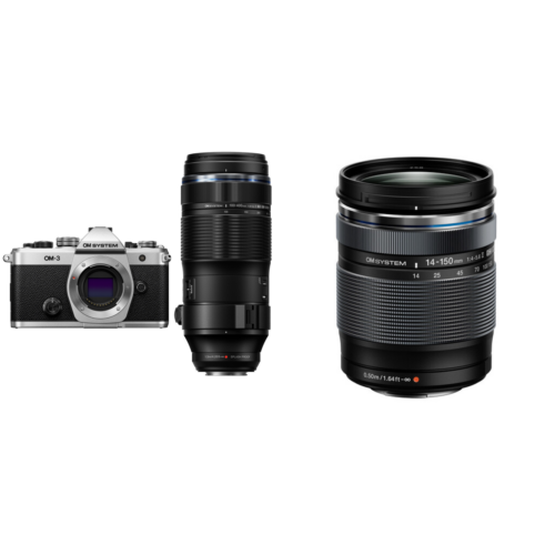 OM System OM-3 + 100-400mm II + M.ZUIKO DIGITAL 14-150mm f/4.0-5.6 II Zwart