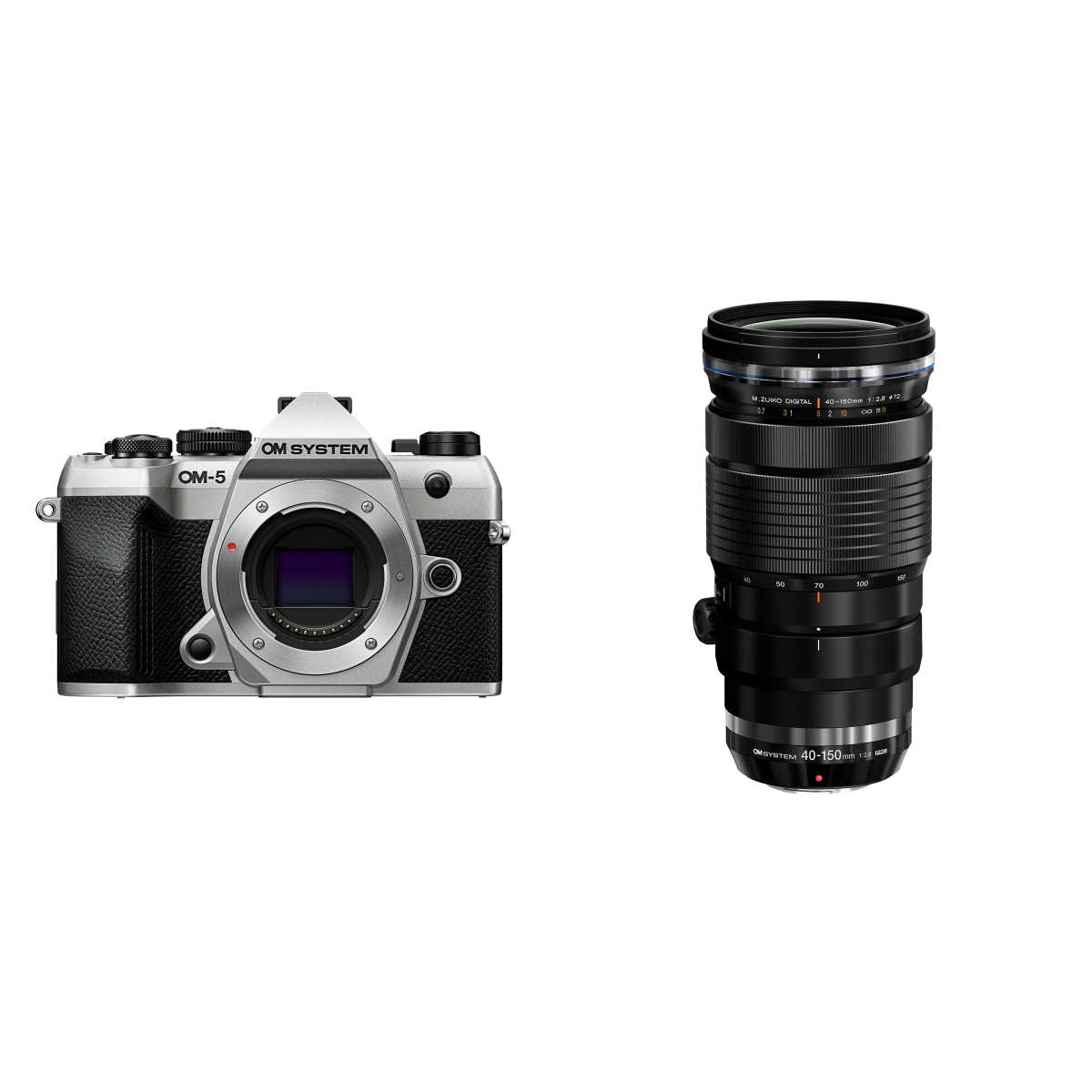 OM System OM-5 II Body - Zilver + M.Zuiko Digital ED 40-150mm f/2.8 PRO