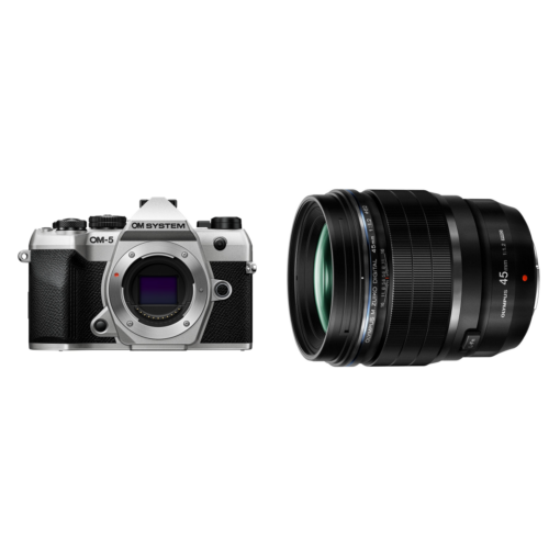 OM System OM-5 II Body - Zilver + M.Zuiko Digital ED 45mm f/1.2 PRO