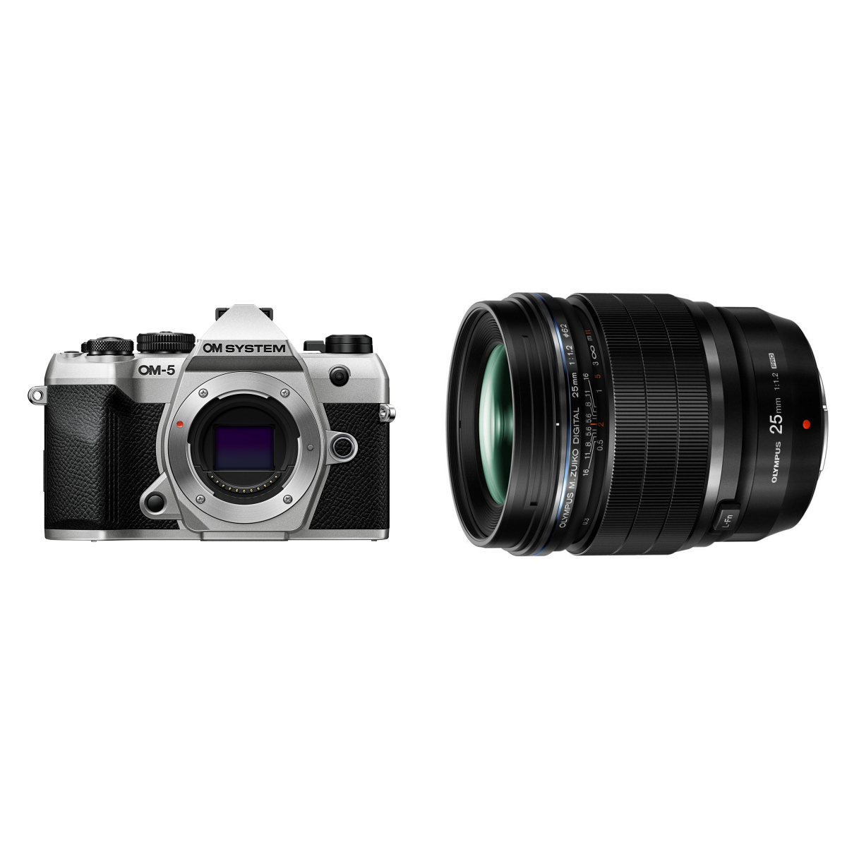 OM System OM-5 II Body - Zilver + M.Zuiko Digital ED 25mm f/1.2 PRO