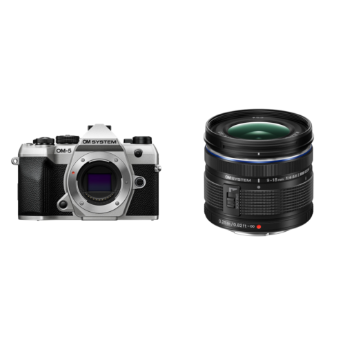 OM System OM-5 II Body - Zilver + M.Zuiko Digital 9-18mm f/4.0-5.6 II