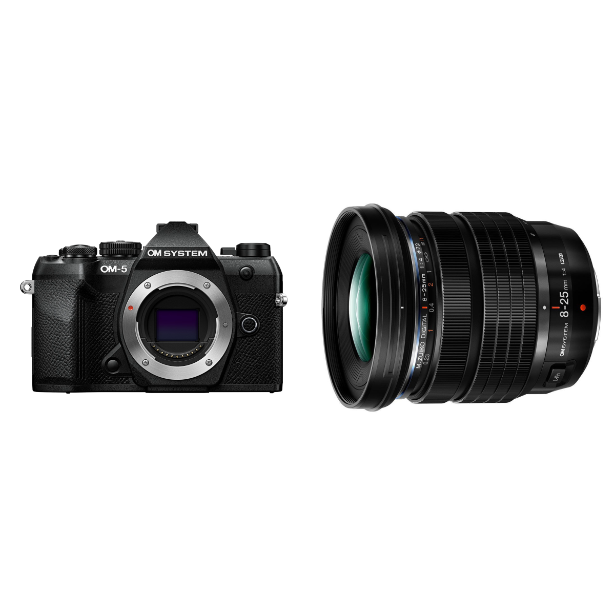 OM System OM-5 II Body - Zwart + M.Zuiko Digital 8-25mm f/4.0 PRO