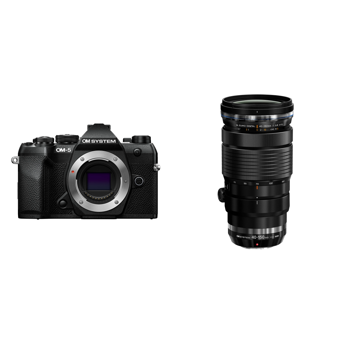 OM System OM-5 II Body - Zwart + M.Zuiko Digital ED 40-150mm f/2.8 PRO