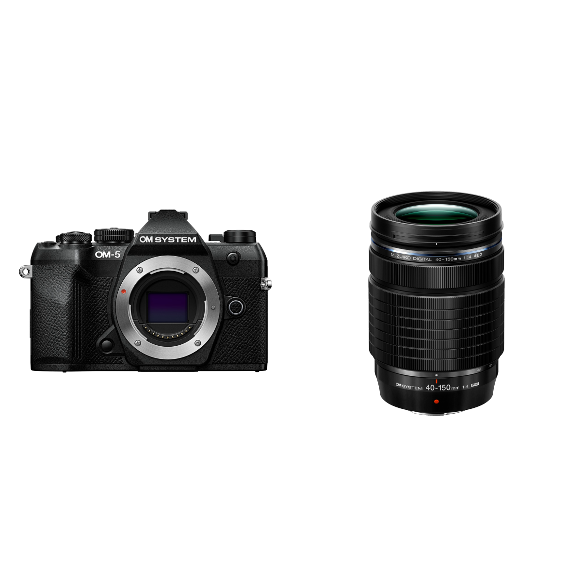 OM System OM-5 II Body - Zwart + M.Zuiko Digital ED 40-150mm f/4.0 PRO