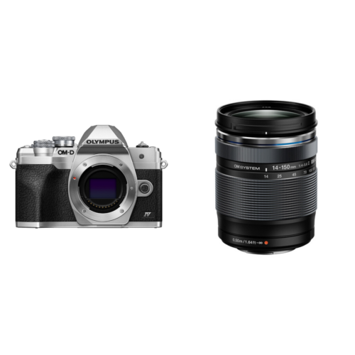 Olympus OM-D E-M10 Mark IV Zilver Body + OM System M.ZUIKO DIGITAL 14-150mm f/4.0-5.6 II Zwart