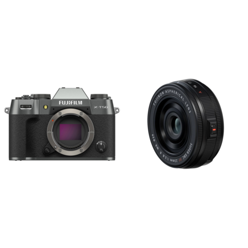 Fujifilm X-T50 Body Charcoal + XF 23mm f/2.8 R WR Zwart