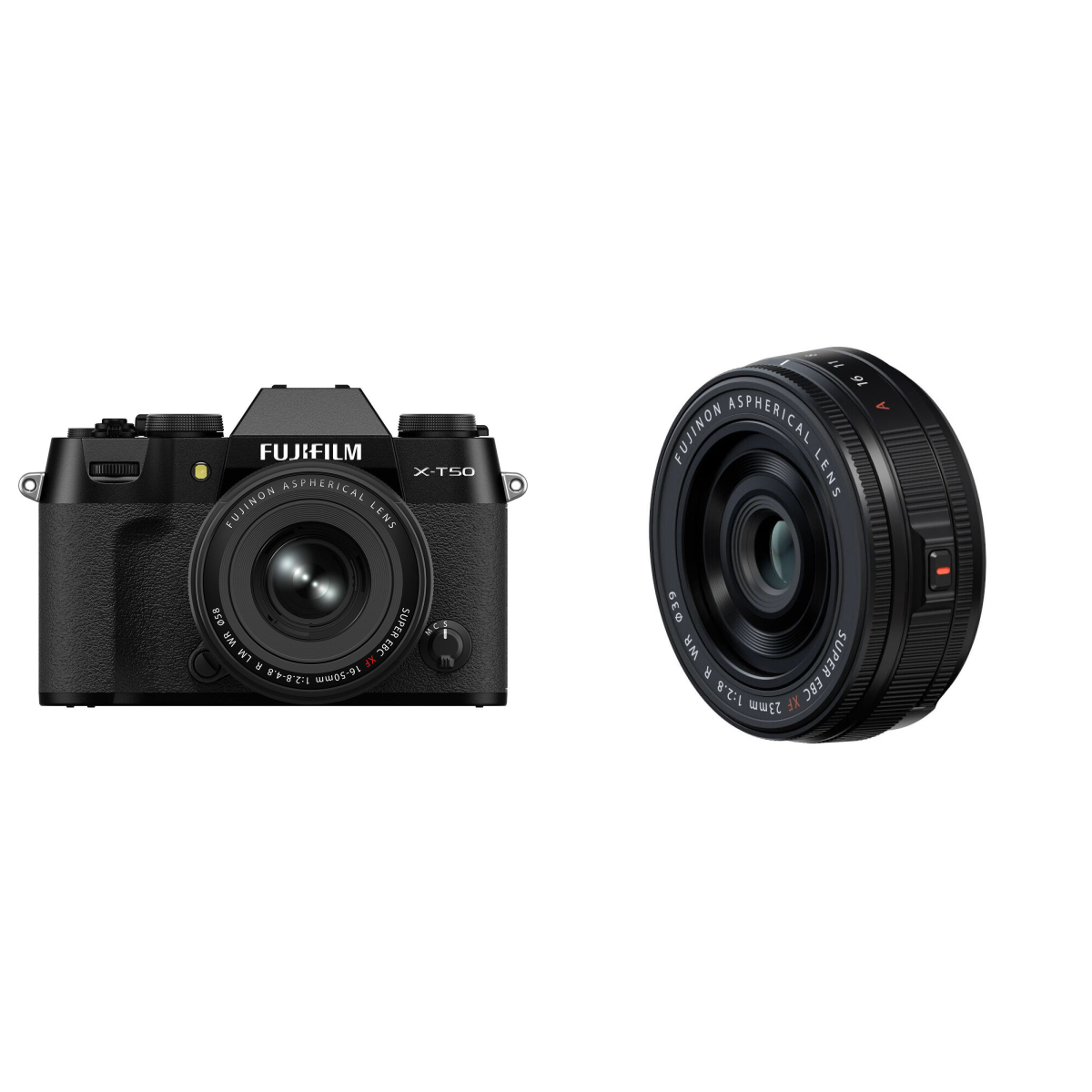 Fujifilm X-T50 + XF 16-50mm Zwart + XF 23mm f/2.8 R WR Zwart
