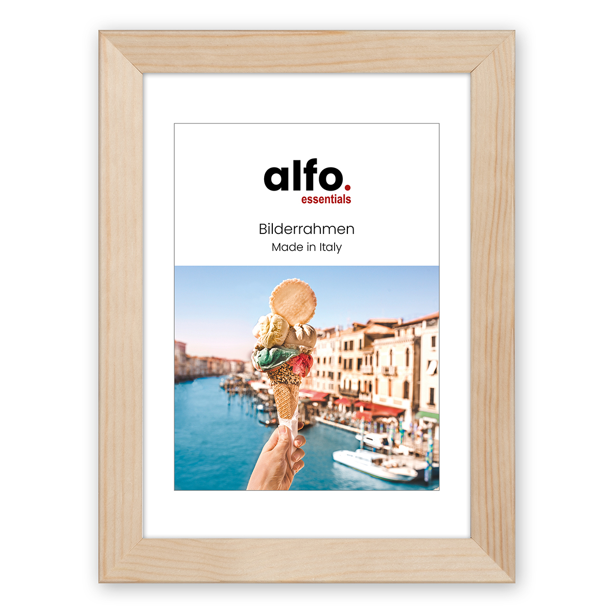 alfo. Nina 18x24 cm natuur hout fotolijst