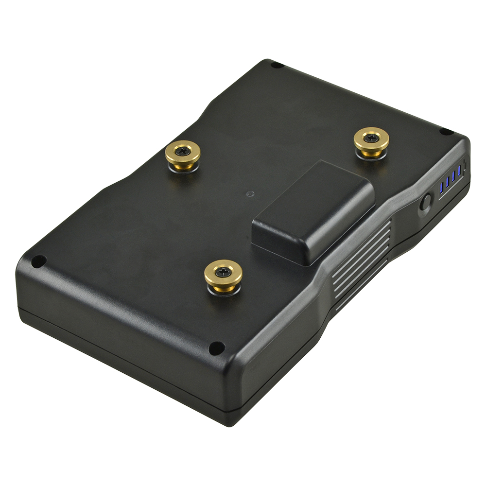 Jupio *ProLine* Gold Mount battery 6600mAh (95Wh) - LED Indicaton/USB output 2.1A/DC port/D-Tap
