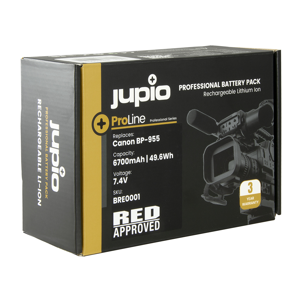Jupio *ProLine* BP-955 6700mAh (RED APPROVED) for RED Komodo