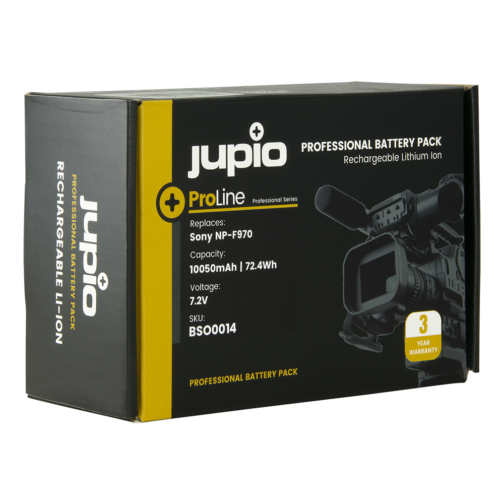 Jupio *ProLine* NP-F970 LCD (Micro USB + Type C input / USB 5V 2.1A output) 10050mAh