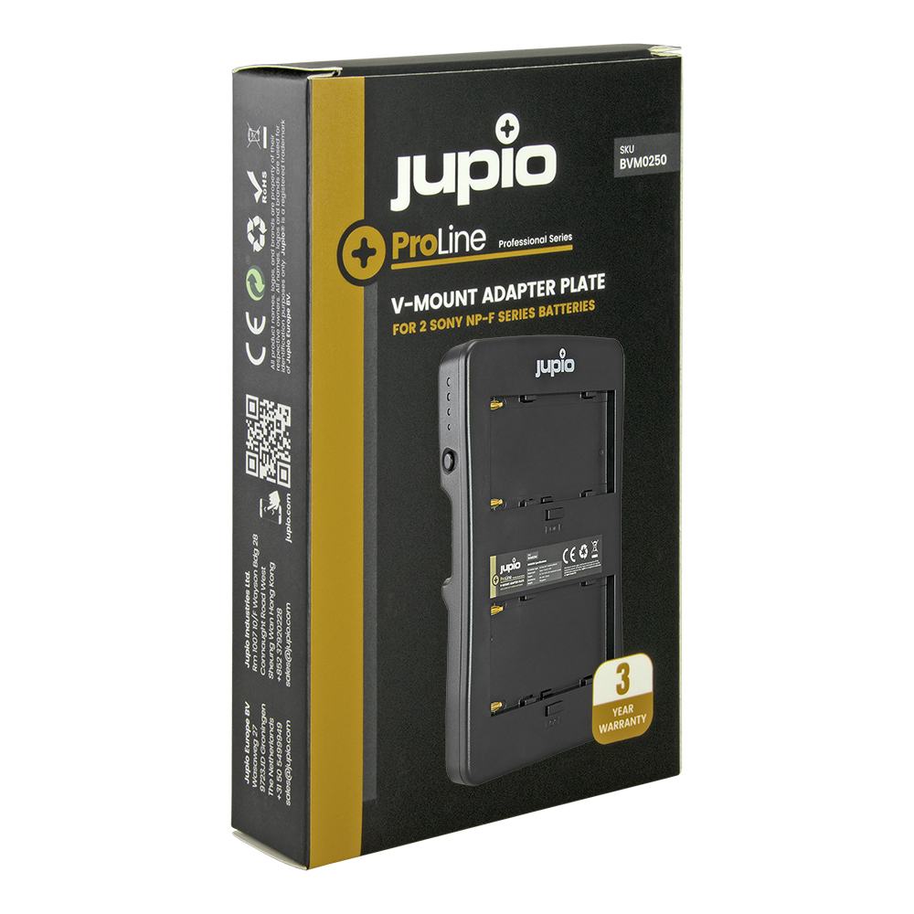 Jupio *ProLine* V-Mount Adapter plate for 2x Sony NP-F Series