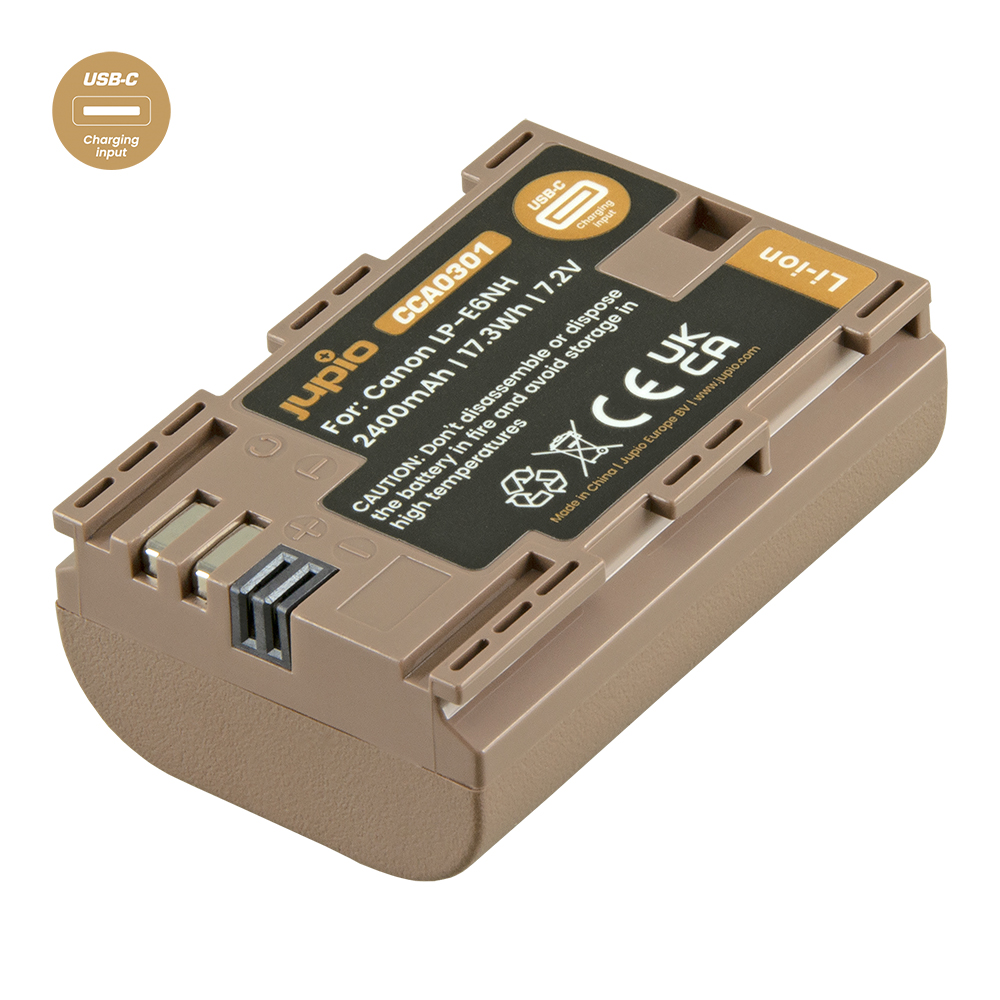Jupio LP-E6NH *ULTRA C* (USB-C input) 2400mAh