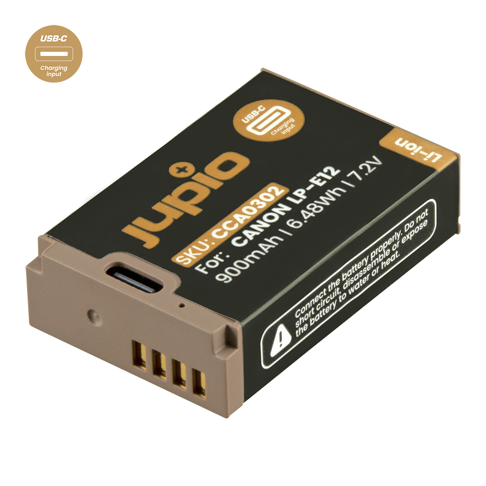 Jupio LP-E12 *ULTRA C* (USB-C input) 900mAh