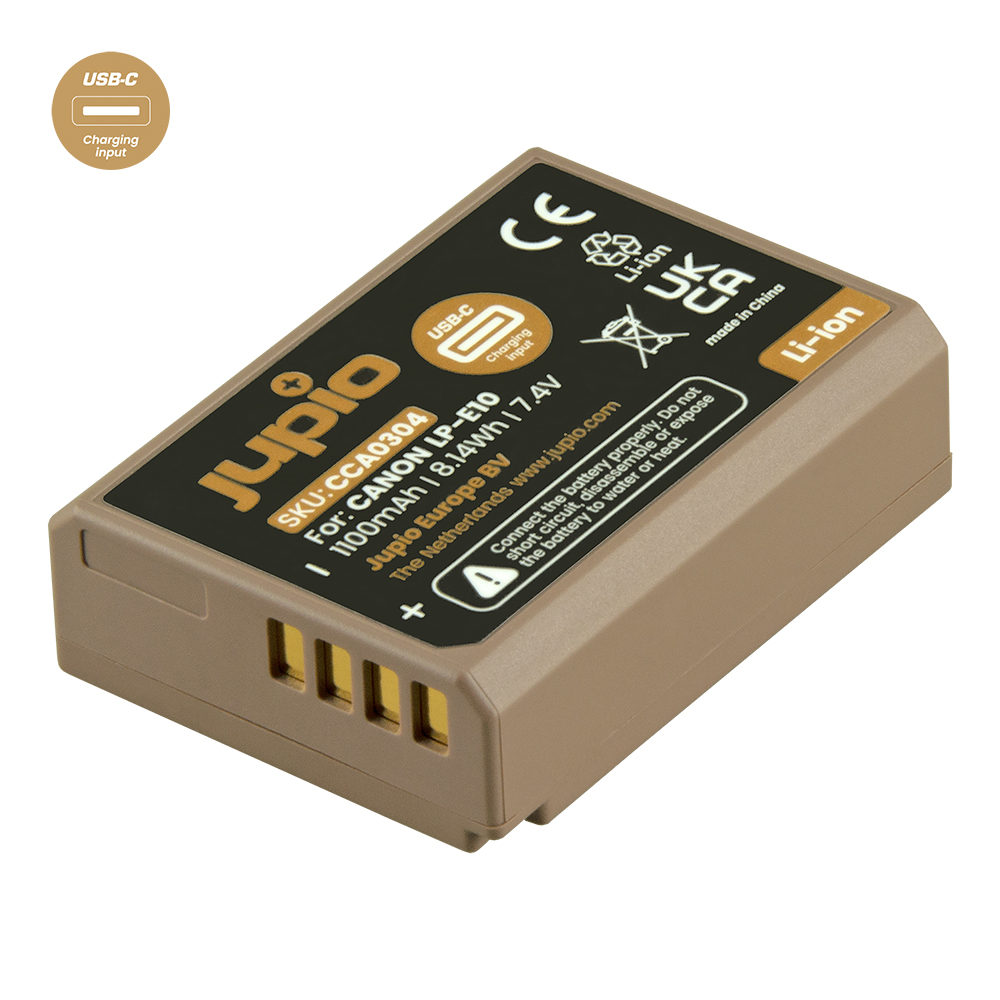 Jupio LP-E10 *ULTRA C* (USB-C input) 1100mAh
