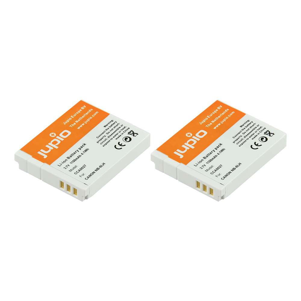 Jupio Value Pack: 2x Battery NB-6LH + USB Single Charger
