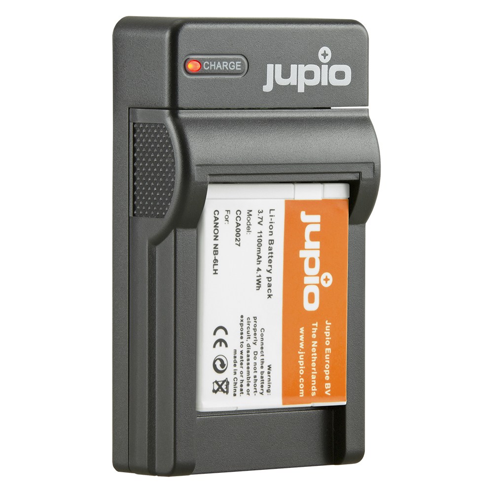 Jupio Value Pack: 2x Battery NB-6LH + USB Single Charger