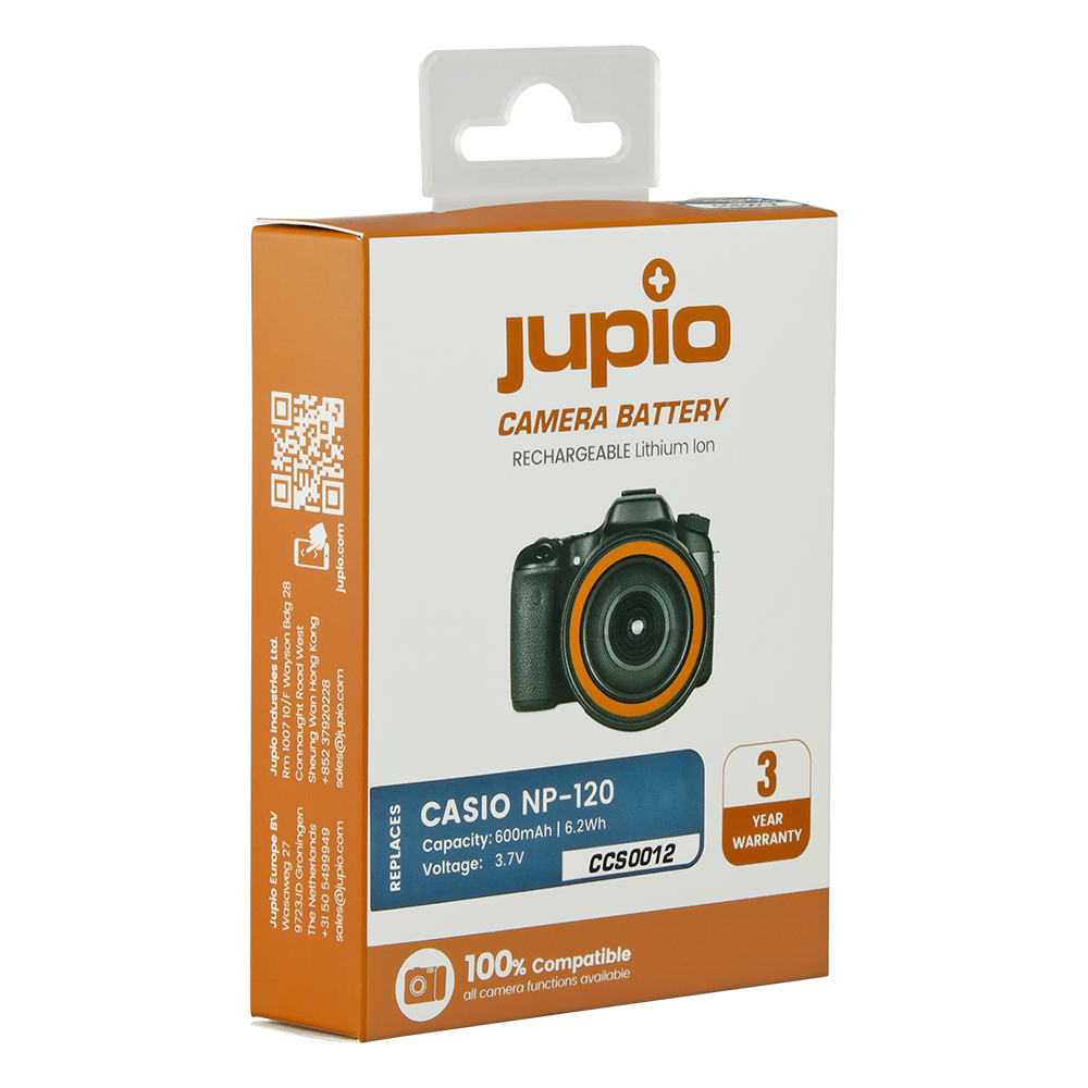 Jupio NP-120 for Casio 600 mAh