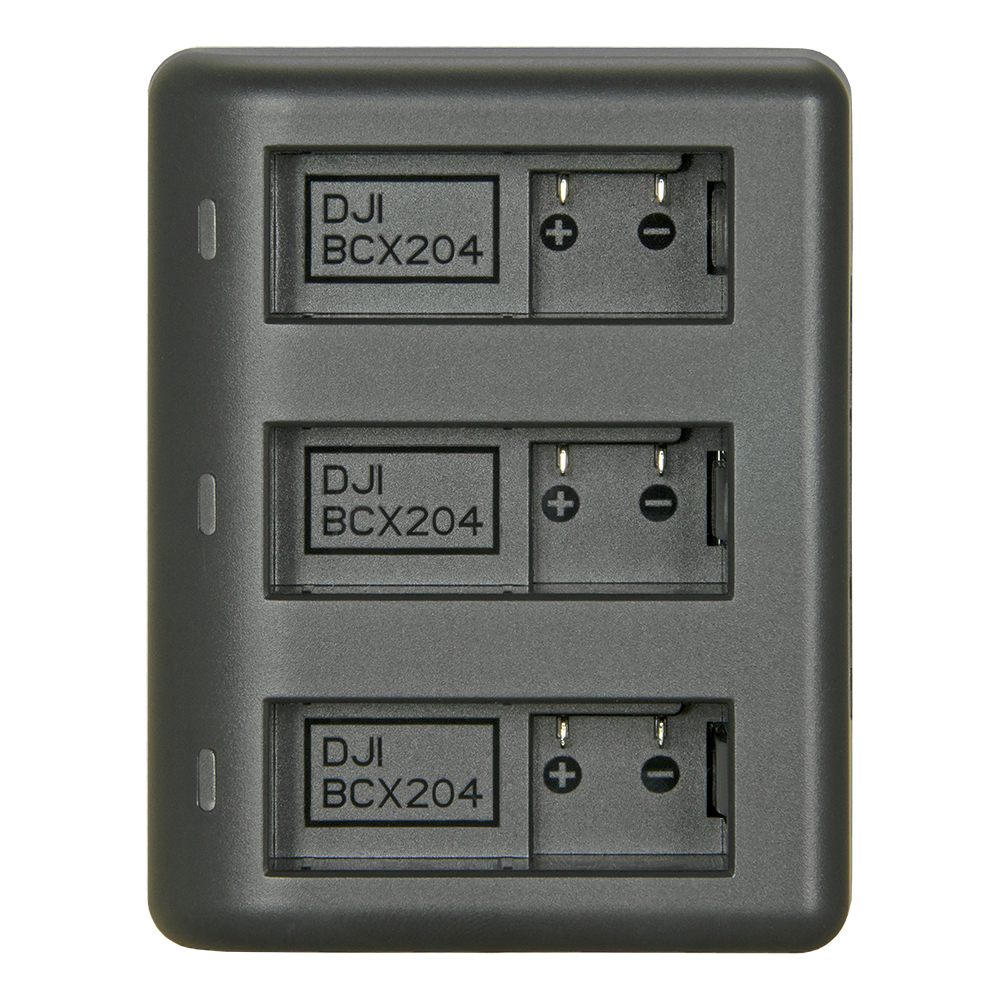 Jupio Value Pack: 2x Battery DJI Osmo Action 3/4/5 Pro 1950mAh + Compact USB Triple Charger