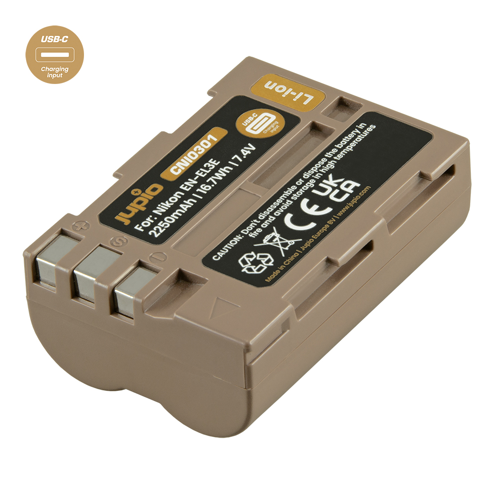Jupio EN-EL3E *ULTRA C* (USB-C input) 2250mAh