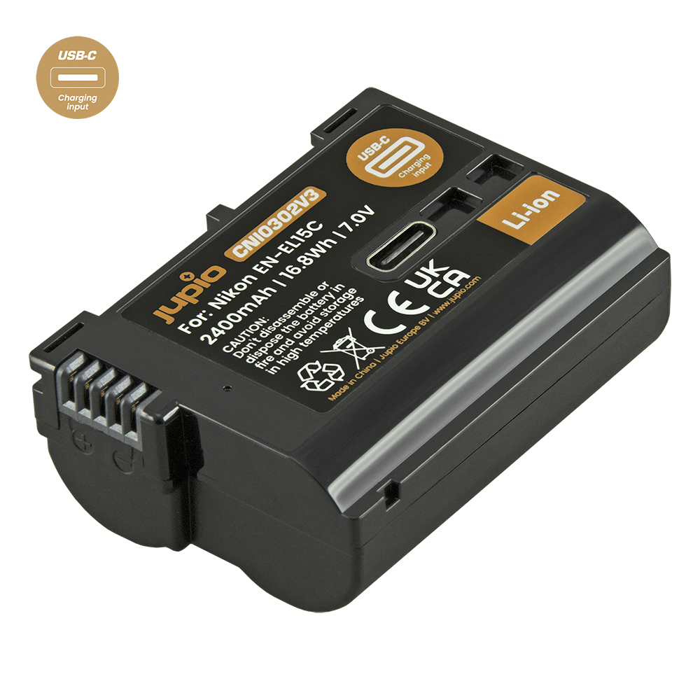 Jupio EN-EL15C *ULTRA C* (USB-C input) 2400mAh