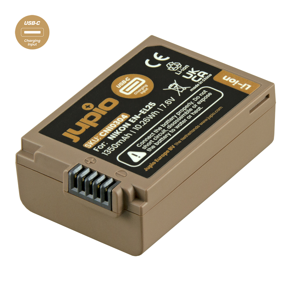 Jupio EN-EL25 *ULTRA C* (USB-C input) 1350mAh