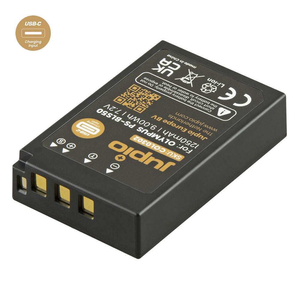 Jupio PS-BLS5 / PS-BLS50 *ULTRA C* (USB-C input) 1250mAh