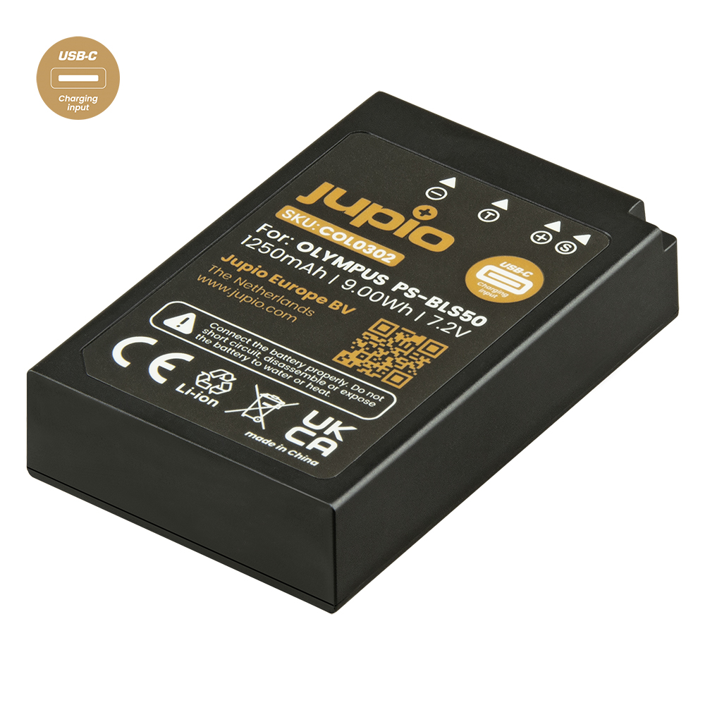 Jupio PS-BLS5 / PS-BLS50 *ULTRA C* (USB-C input) 1250mAh