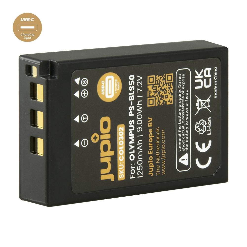 Jupio PS-BLS5 / PS-BLS50 *ULTRA C* (USB-C input) 1250mAh
