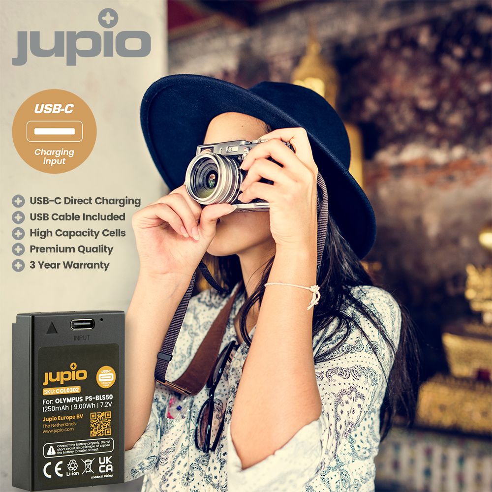 Jupio PS-BLS5 / PS-BLS50 *ULTRA C* (USB-C input) 1250mAh