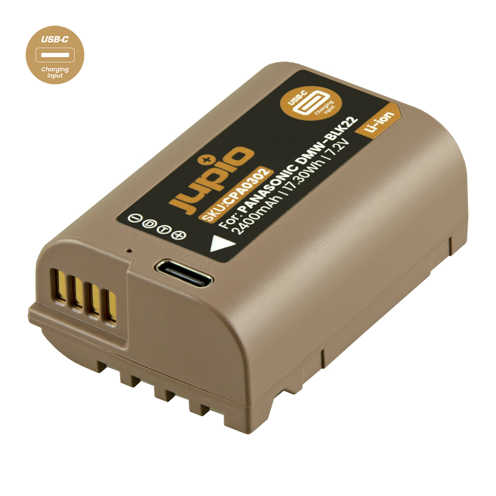 Jupio DMW-BLK22 *ULTRA C* (USB-C input) 2400mAh