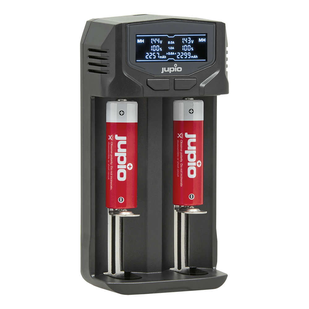 Jupio USB-C 2-slots Fast Multi Charger LCD