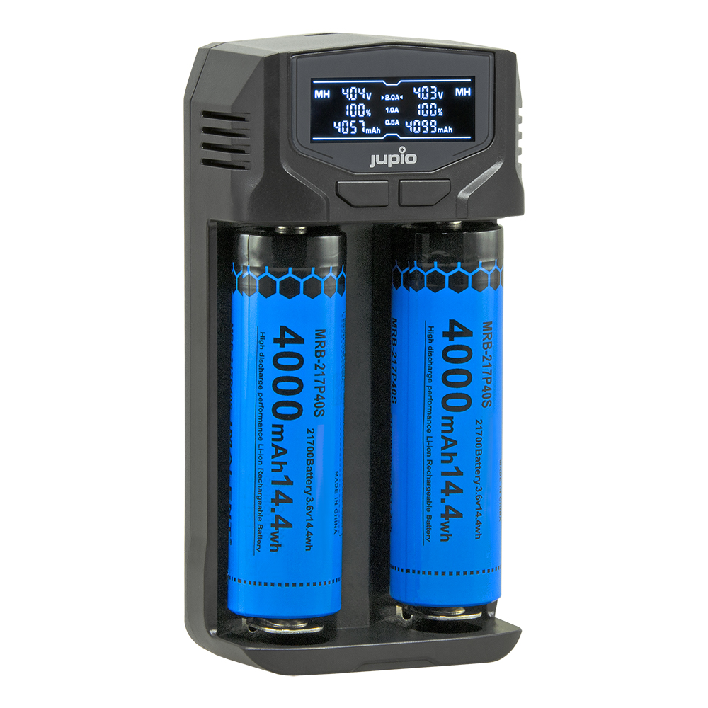 Jupio USB-C 2-slots Fast Multi Charger LCD
