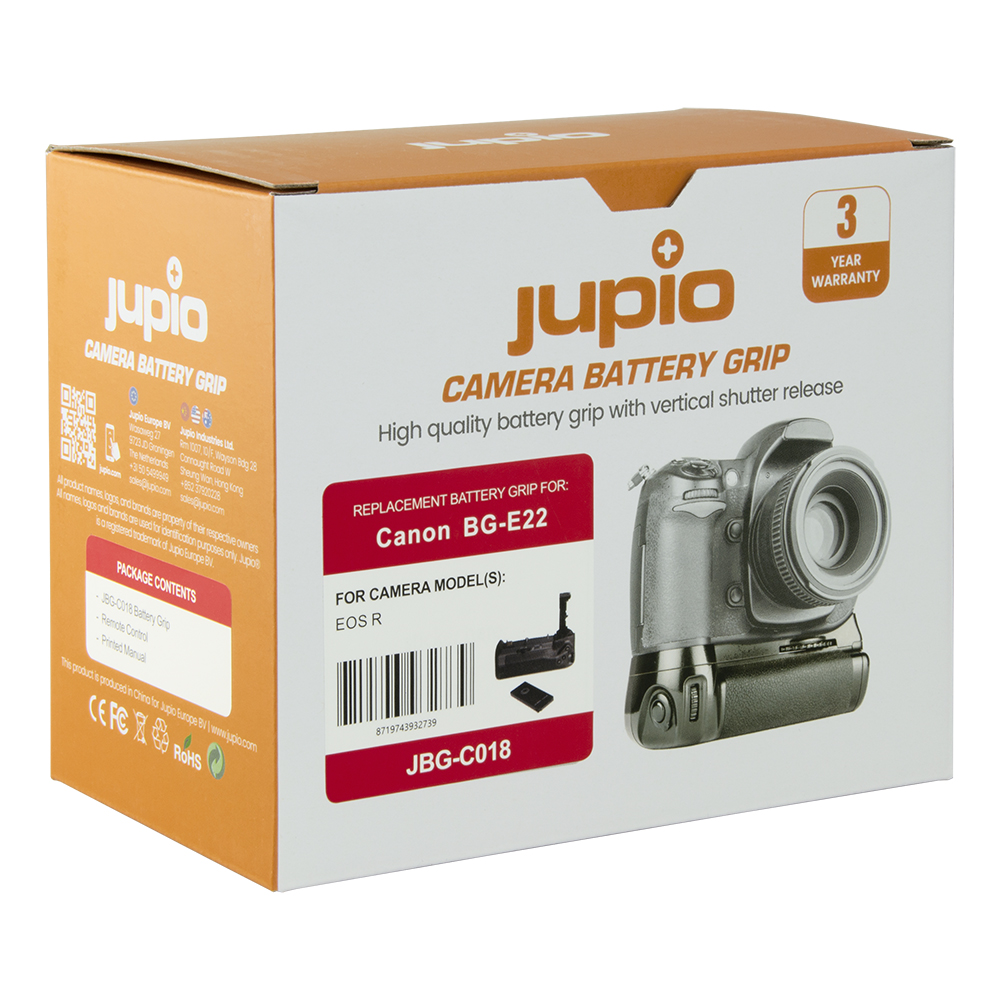 Jupio Battery Grip for Canon EOS R / Ra (BG-E22)